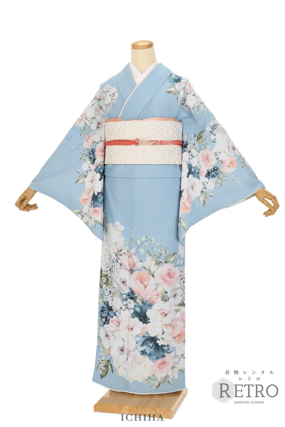 訪問着レンタルブルー